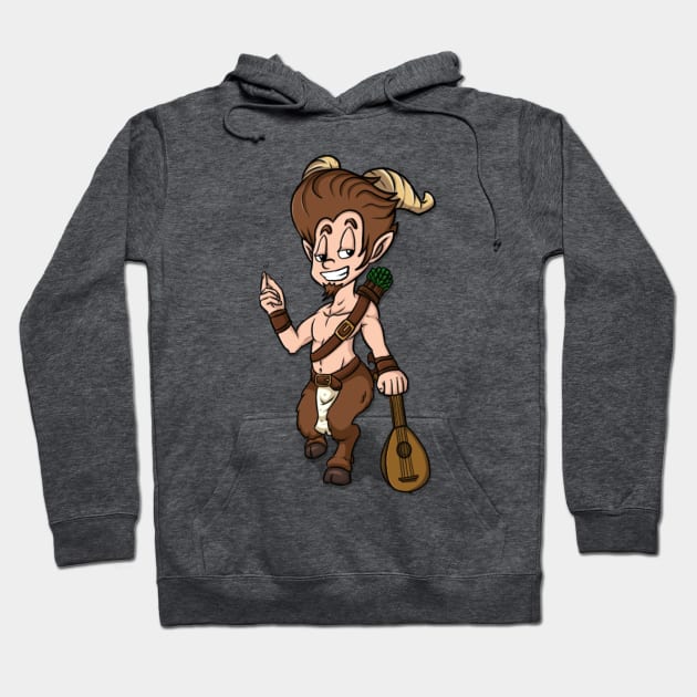 Satyr Cartoon Hoodie by LoonieCoon